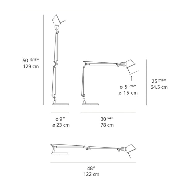Tolomeo Classic LED Table Lamp w/ Base