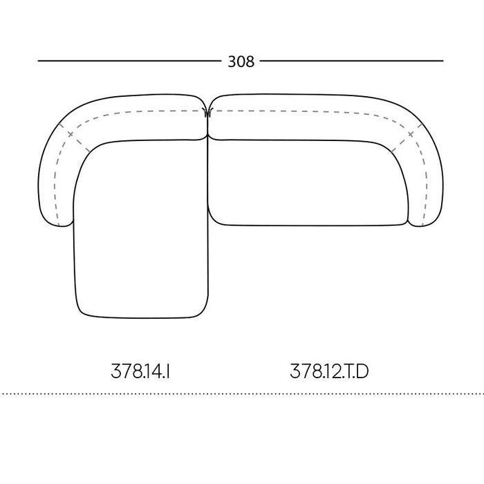 Vesta Pre-configured Sofa - Setup 3