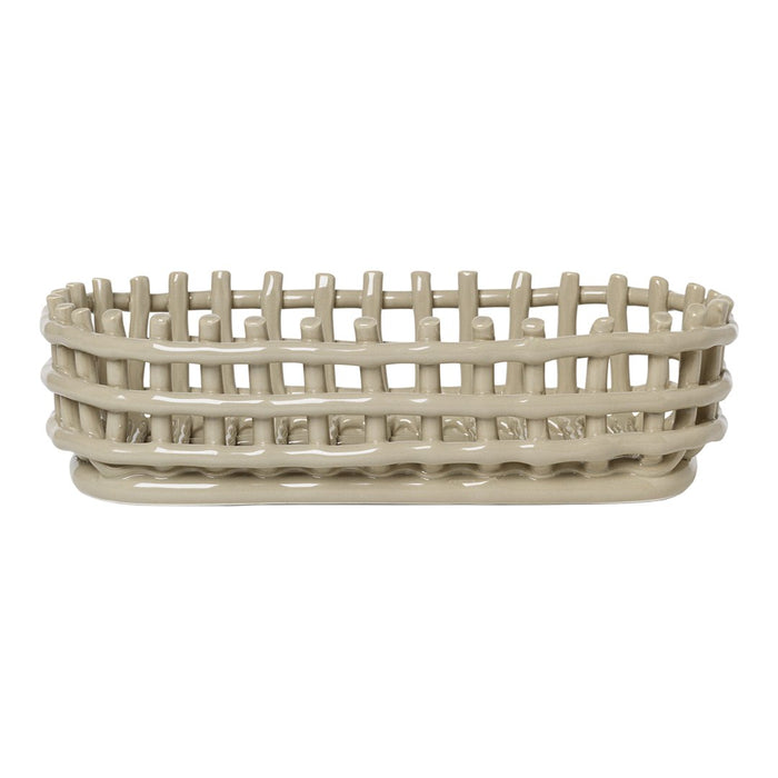 Ceramic Basket - Oval
