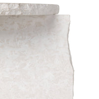 Light beige textured surface with subtle pattern and smooth, polished top edge. Ideal for modern decor.