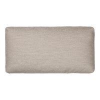 Beige textured rectangular pillow with a subtle woven pattern, perfect for modern decor.
