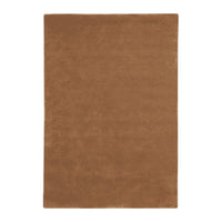 Solid brown area rug with a soft texture, perfect for adding warmth and elegance to any room.