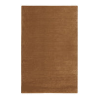Solid warm brown area rug with a plush texture, perfect for adding a rich, earthy tone to any space.