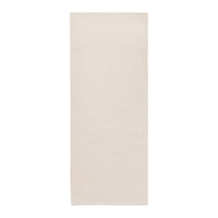 Plain beige rectangular rug with a smooth texture and minimalistic design, perfect for versatile decor styles.