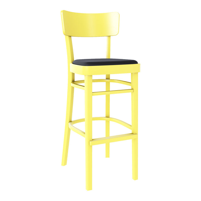 Ideal Barstool - Seat Upholstered - Beech Pigment Frame