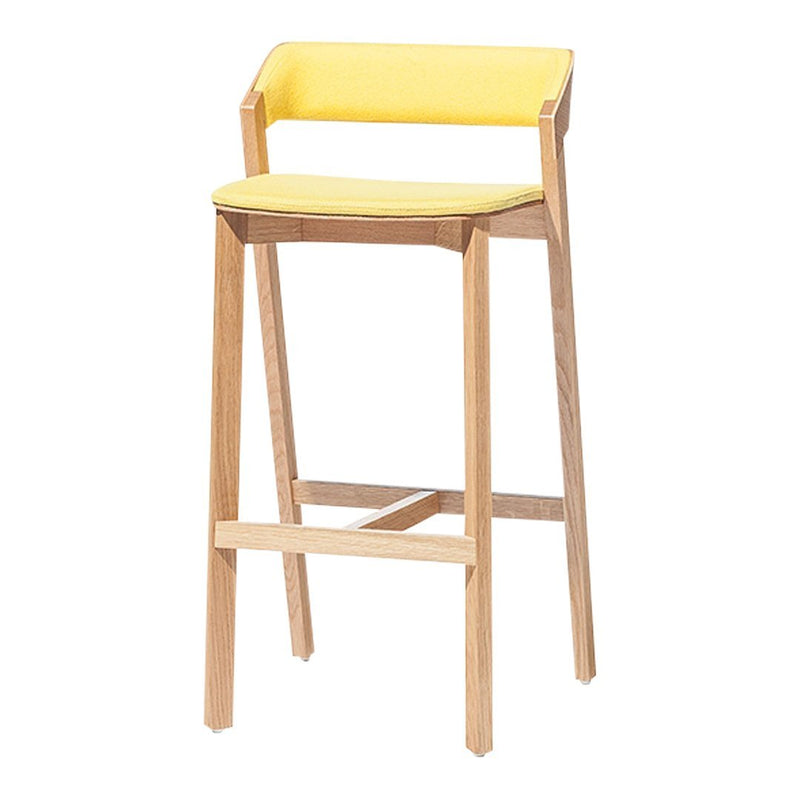 Merano Barstool - Upholstered - Beech Frame