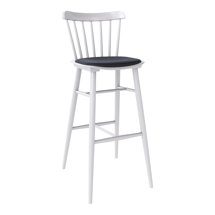 Ironica Barstool - Seat Upholstered - Beech Pigment Frame