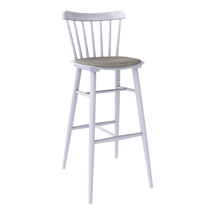 Ironica Barstool - Seat Upholstered - Oak Pigment Frame