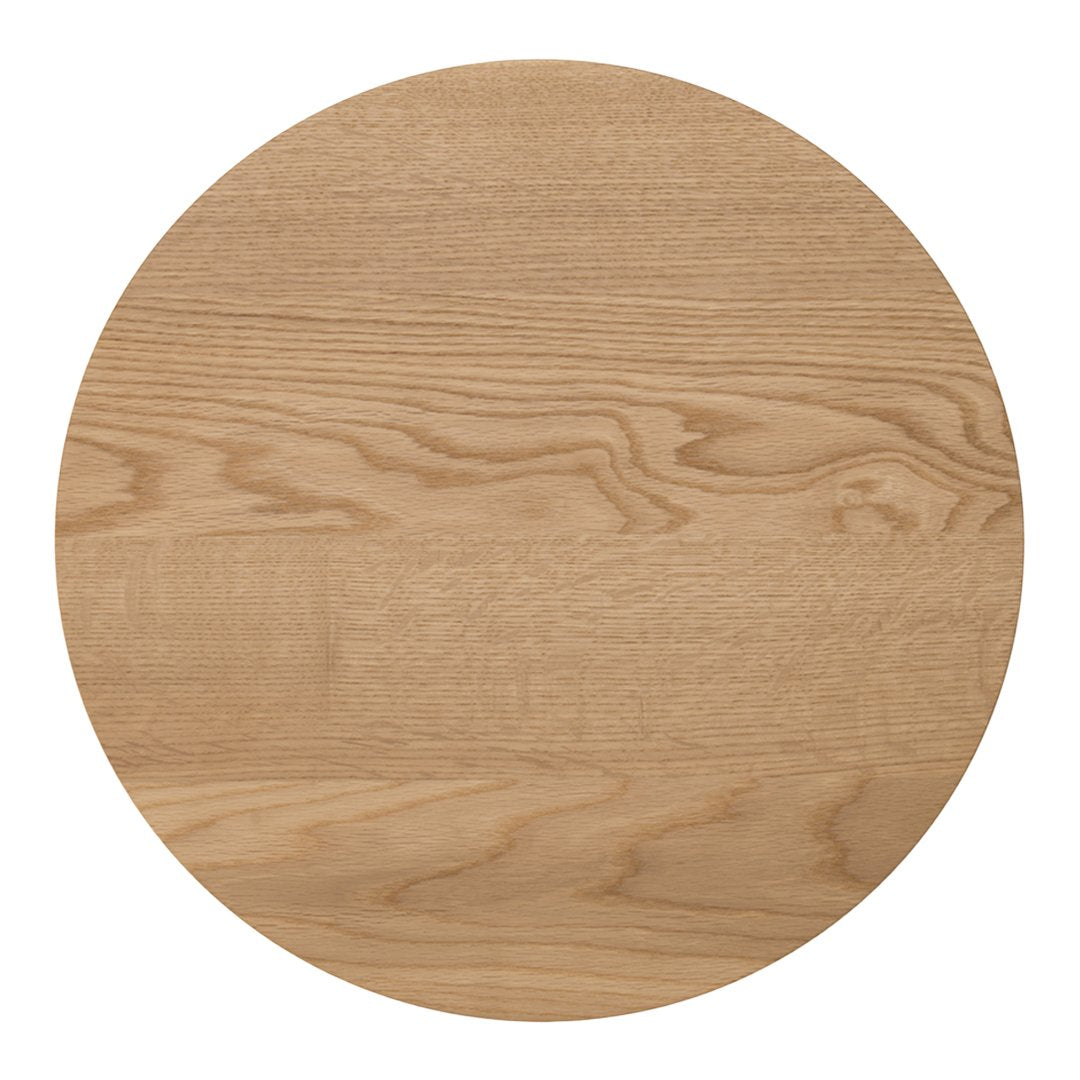Natural light beige round wood surface with subtle grain patterns. Ideal for modern decor and furniture.