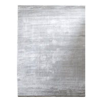 Silver area rug featuring a subtle textured pattern, perfect for modern interiors. Ideal for adding elegance.
