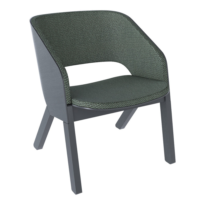 Merano Lounge Armchair - Upholstered - Oak Pigment Frame