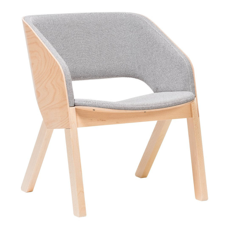 Merano Lounge Armchair - Upholstered - Beech Frame