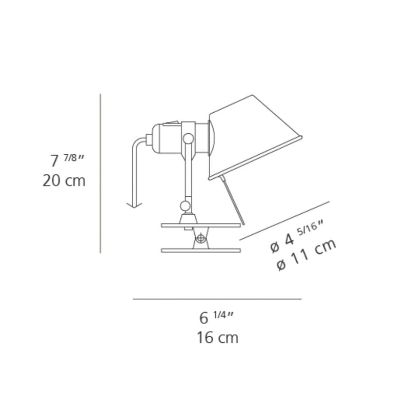 Tolomeo Micro LED Clip Spot Light