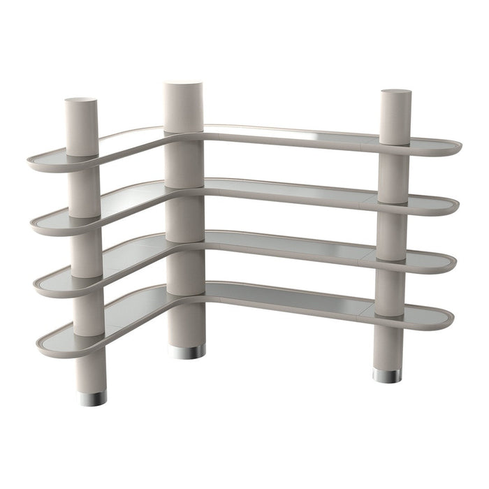 Mina A60 4 Shelf Corner Library