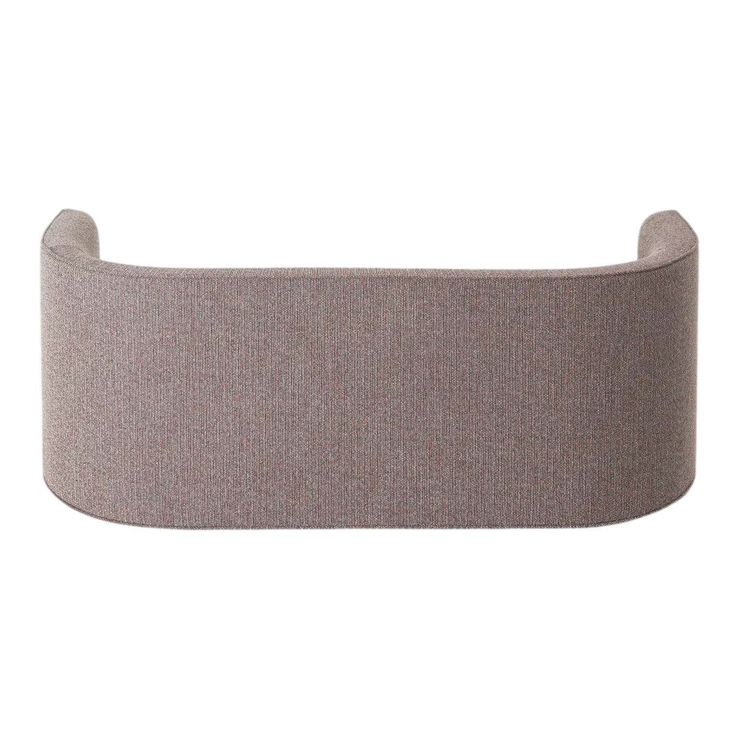 Soft beige curved backrest with textured ribbed pattern, ideal for modern seating. Perfect for stylish home decor.