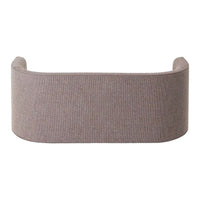 Soft beige curved backrest with textured ribbed pattern, ideal for modern seating. Perfect for stylish home decor.