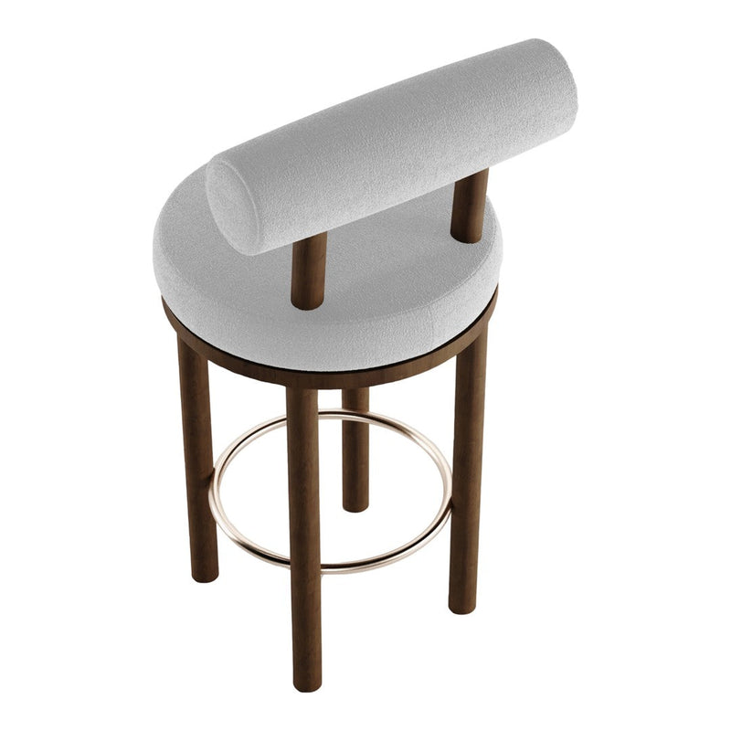 Moca Bar Chair - Wood Legs