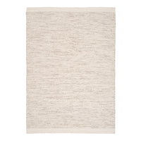 Textured cream area rug with subtle light beige and taupe streaks, enhancing warmth and elegance in any space.