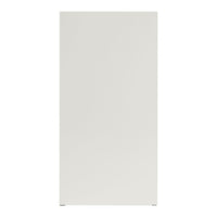 Sleek, matte white refrigerator with a minimalist design and no visible patterns. Ideal for modern kitchens.