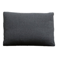Gray textured pillow with a soft, solid pattern, perfect for modern decor accents.