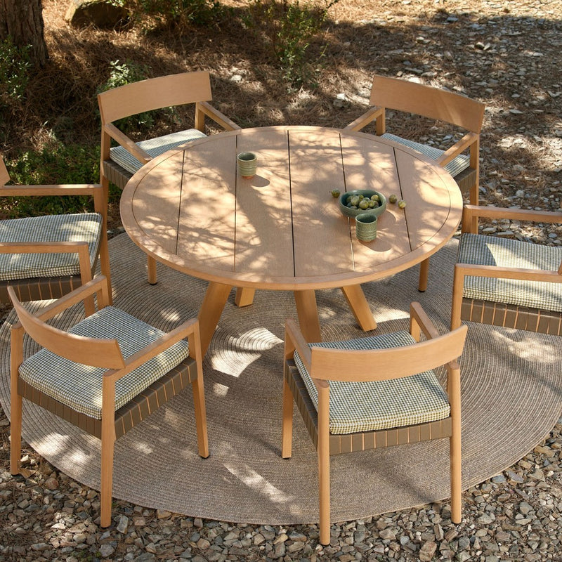 Kubik Outdoor Pedestal Dining Table - Round