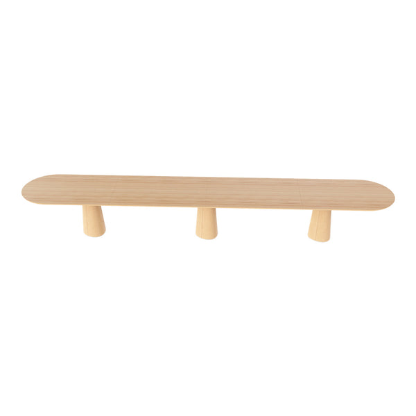P.O.V. Plus Oval Table - 35.4" Deep - Beech