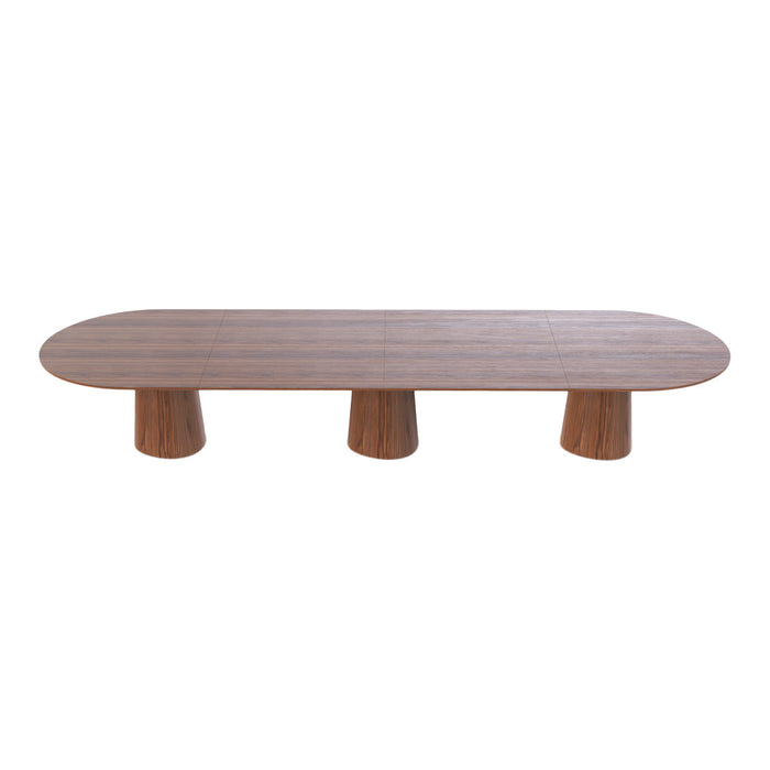 P.O.V. Plus Oval Table - 58.3" Deep - Walnut