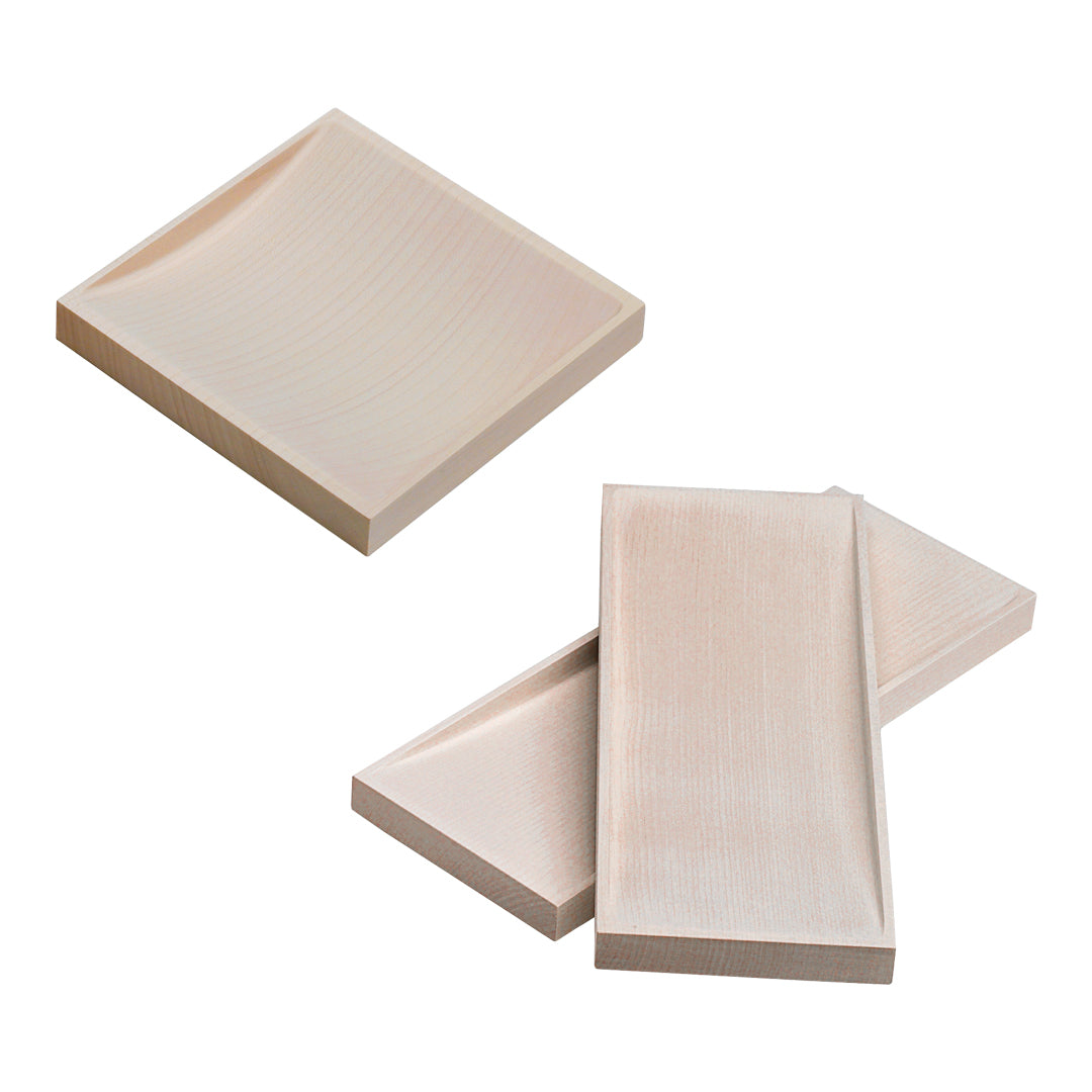 Natural beige wood blocks with smooth surfaces and clean edges, perfect for various crafting projects.