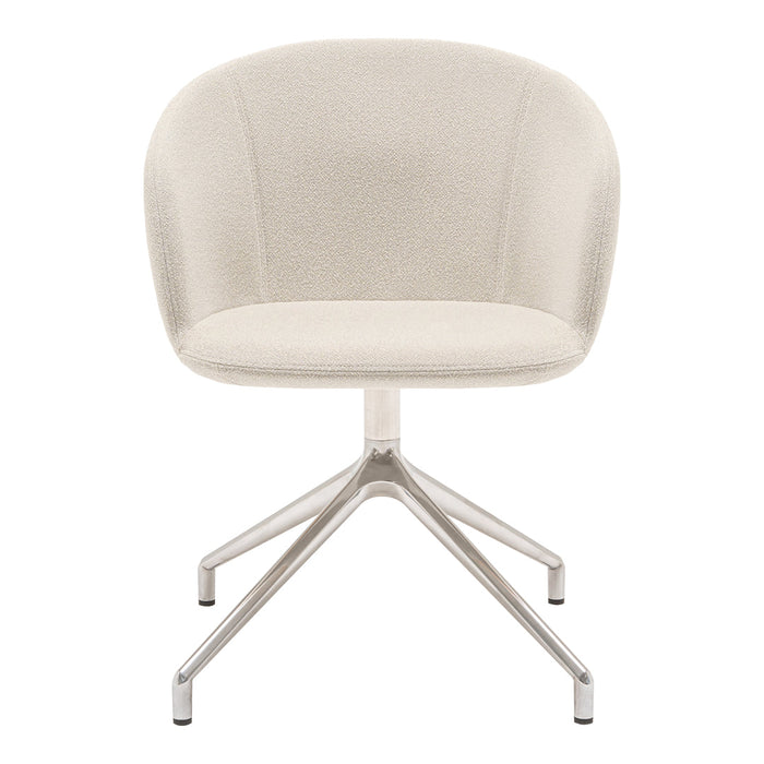 Grace Conference Chair - 4-Star Polished Aluminum Swivel Base