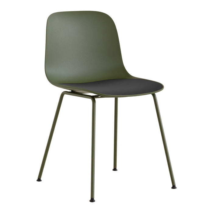 Seela Outdoor Side Chair w/ Black Powder-Coated Frame