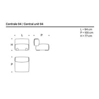 "White central unit design with clean lines; features a simple, modern rectangular pattern."