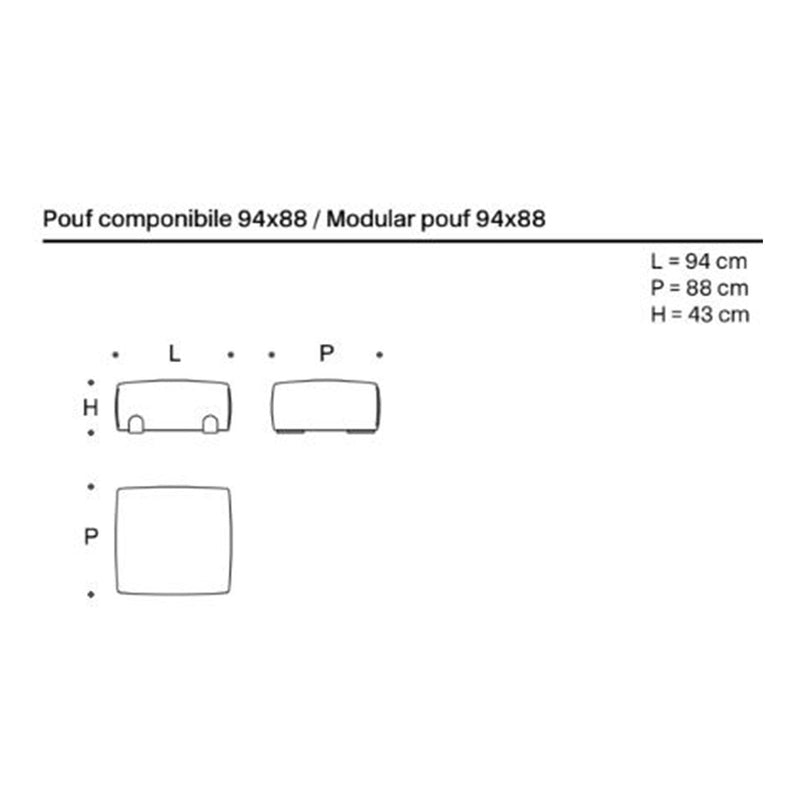 Simposio Modular Pouf