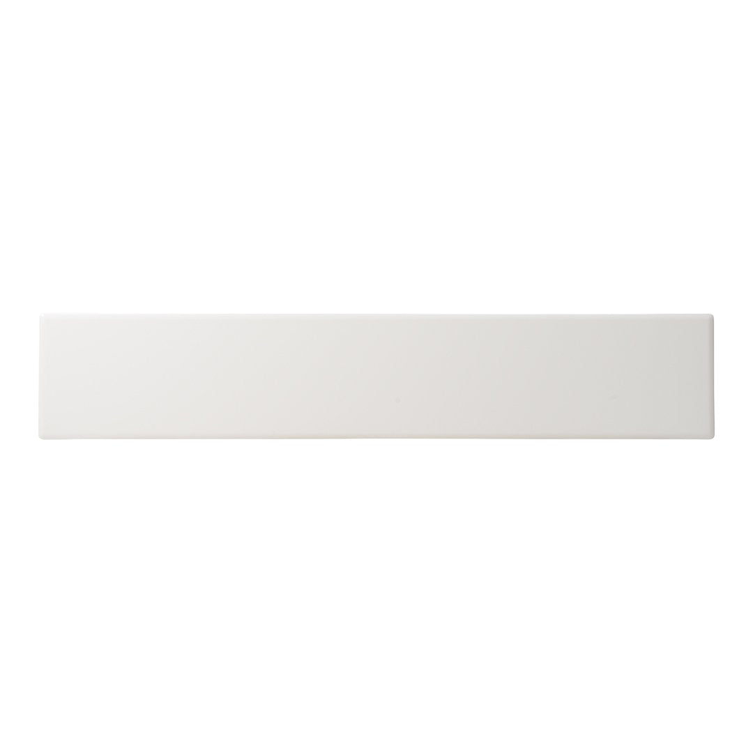 Sleek white rectangular panel with a smooth matte finish, perfect for minimalist decor or DIY projects.