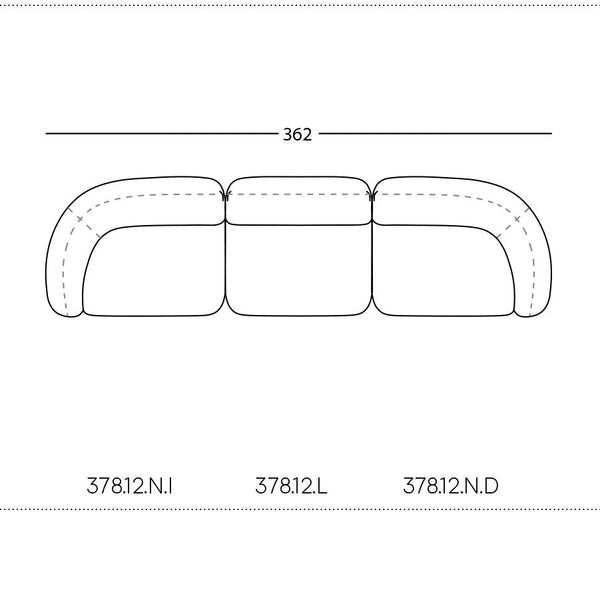 Vesta Three-Seater Pre-configured Sofa