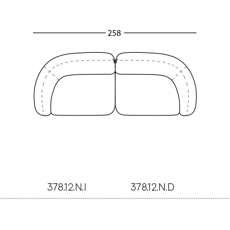 "Modern sofa design in soft beige with smooth curves and subtle stitching detail."