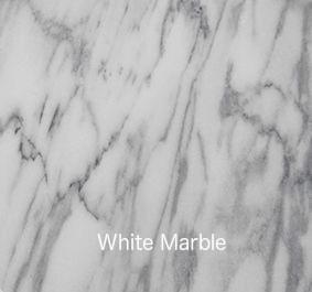 Alt text: "Elegant white marble with subtle gray veining, showcasing a smooth, polished surface."